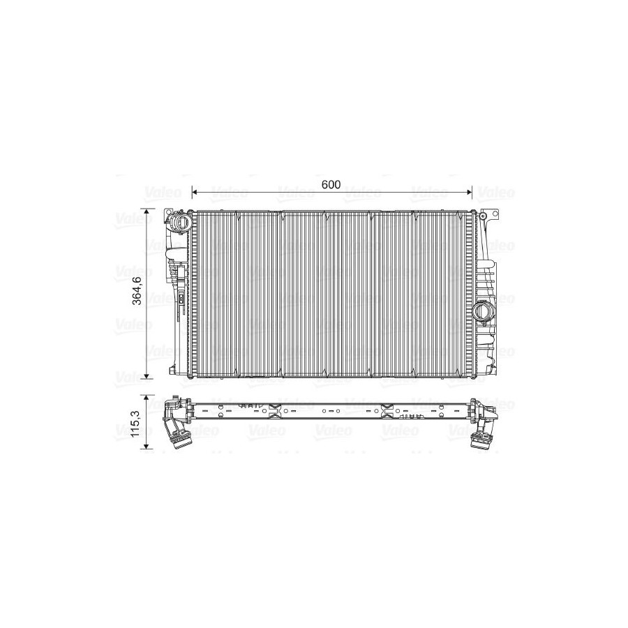 VALEO 701522 Radiateur du moteur Aluminium, sans cache VALEO 701522 Radiateur du moteur Aluminium, sans cache