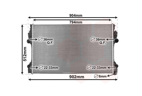 Radiateur 74012702 International Radiators