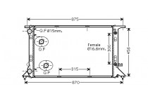 RADIATEUR A4/A5/Q5 18i/20i/20TDi AT