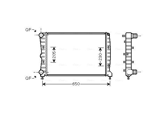 Radiateur AL2087 Ava Quality Cooling