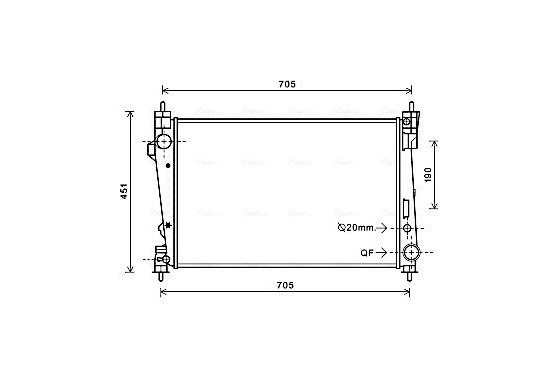 Radiateur AL2124 Ava Quality Cooling