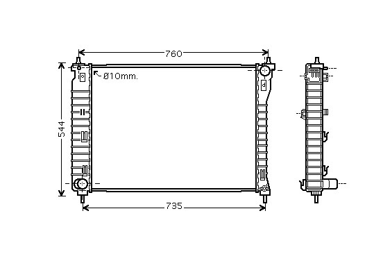 RADIATEUR ANTARA/CAPTIVA 24/32 MT 37002435 International Radiators