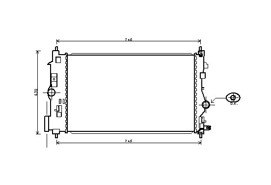 RADIATEUR ASTRA J 17TD/20TD 09- 37002488 International Radiators Plus