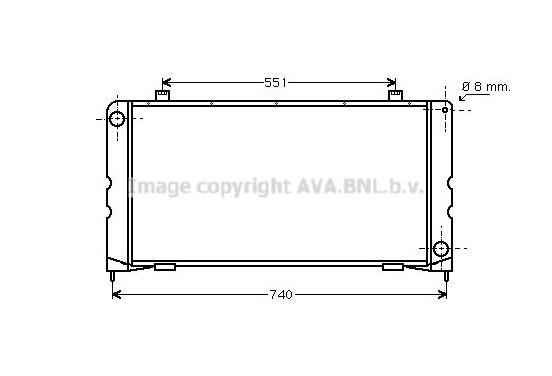 Radiateur AU2127 Ava Quality Cooling