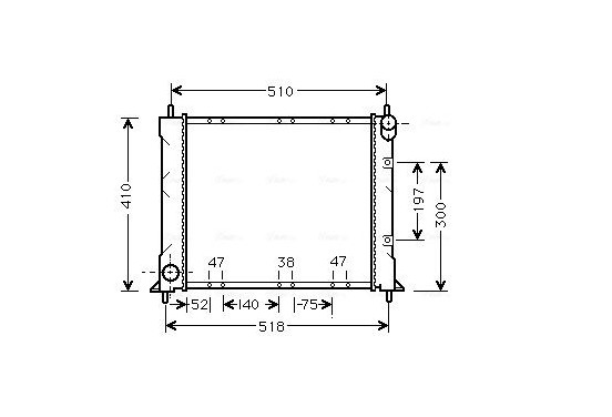 Radiateur AU2150 Ava Quality Cooling