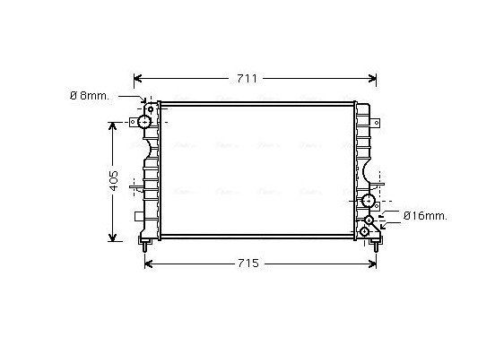 Radiateur AU2165 Ava Quality Cooling