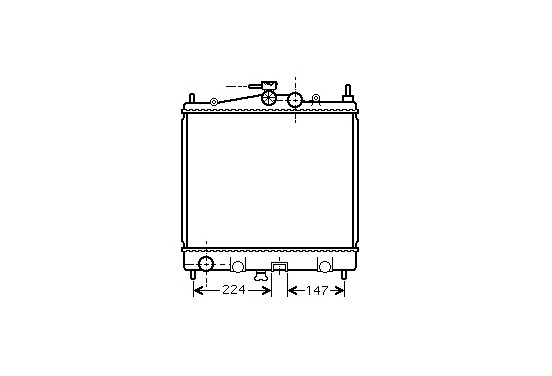 RADIATEUR BENZINE 1.0 / 1.2 / 1.4  MT 13002210 International Radiators