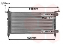 RADIATEUR BENZINE 1.0 / 1.2  zonder AIRCO