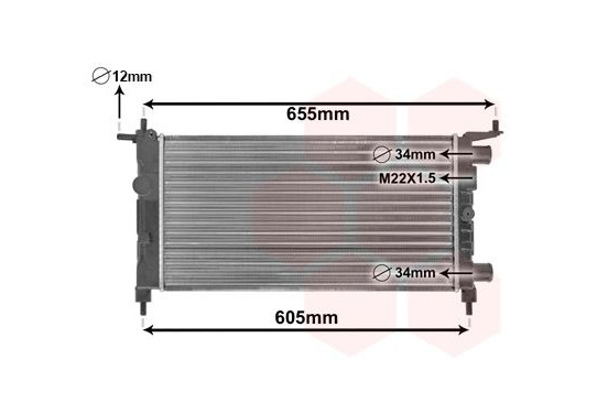 RADIATEUR BENZINE 1.0 / 1.2  zonder AIRCO 37002261 International Radiators