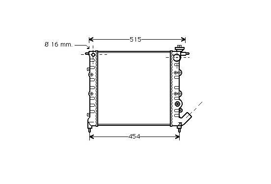 RADIATEUR BENZINE 1.1   390x378 43002041 International Radiators