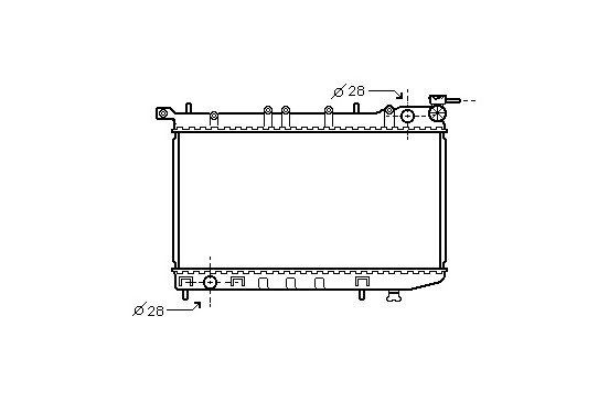 RADIATEUR BENZINE 1,4 1,6 -AUTO 13002123 International Radiators