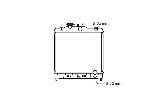 RADIATEUR BENZINE 1.5 16v/VEi/Vtec Type Toy 25002080 International Radiators