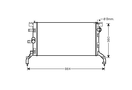 RADIATEUR BENZINE 1.6 43002415 International Radiators