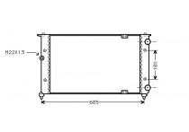 RADIATEUR BENZINE 1.6  MPi Mot AFT  zonder AIRCO tot '99