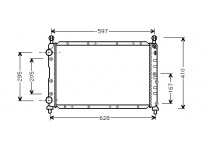 RADIATEUR BENZINE 1.6i/1.8i/2.0i  vanaf '96  zonder AIRCO