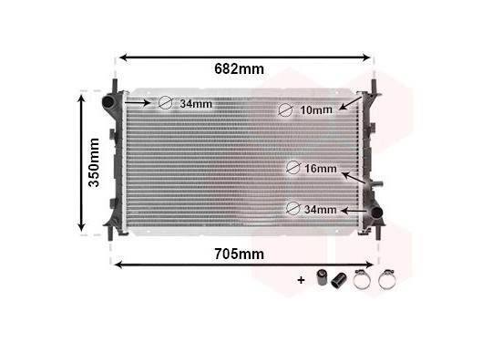 RADIATEUR BENZINE 1.8  MT  met AIRCO 18002265 International Radiators Plus