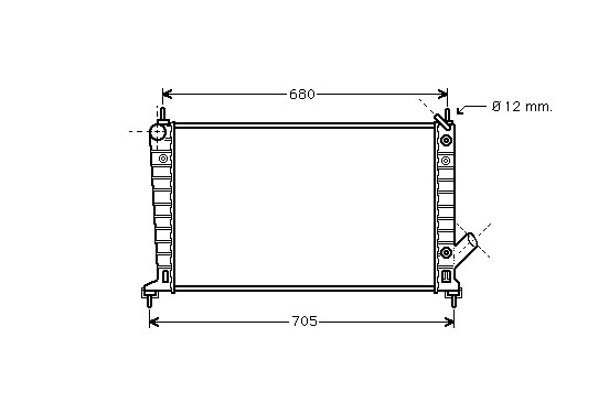 RADIATEUR BENZINE 2.0 / 2.3 AT 47002036 International Radiators