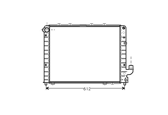 RADIATEUR BENZINE 2.0 i V6 Turbo 73002059 International Radiators