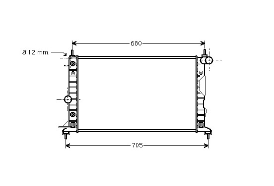 RADIATEUR BENZINE 2.2 AT + AC 00+ 37002324 International Radiators