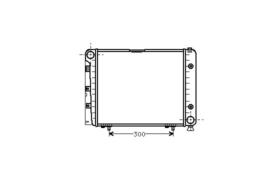 RADIATEUR BENZINE 200E / 200TE AT zonder AIRCO -92 30002066 International Radiators