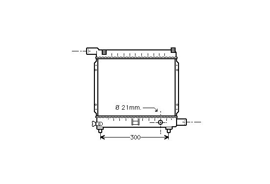 RADIATEUR BENZINE 200E / 200TE MT zonder AIRCO 92+ 30002179 International Radiators