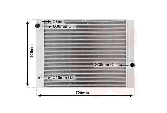 RADIATEUR BENZINE 520 / 525  AT 06002285 International Radiators