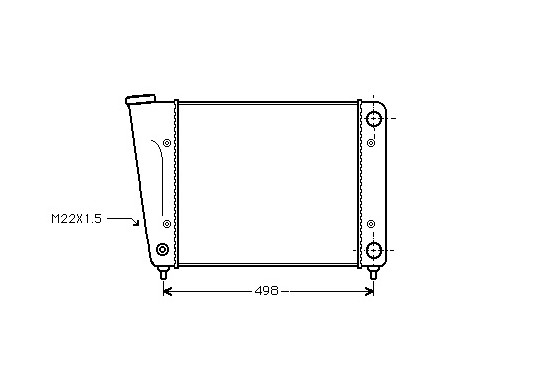 RADIATEUR BENZINE -7/83 1300              O 58002010 International Radiators