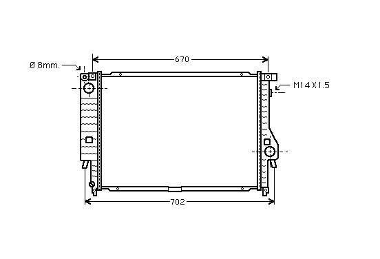 RADIATEUR BENZINE M5 06002128 International Radiators