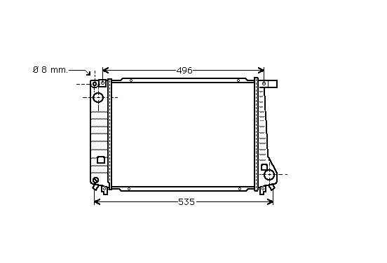 RADIATEUR BENZINE  VANAF 9e MAAND 1987 06002086 International Radiators