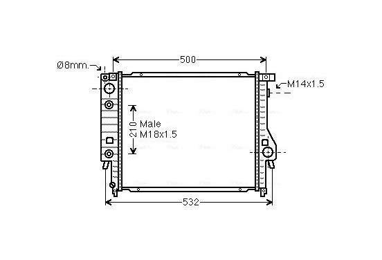 Radiateur BW2099 Ava Quality Cooling