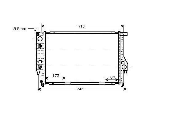 Radiateur BW2134 Ava Quality Cooling