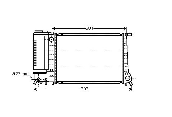 Radiateur BW2163 Ava Quality Cooling