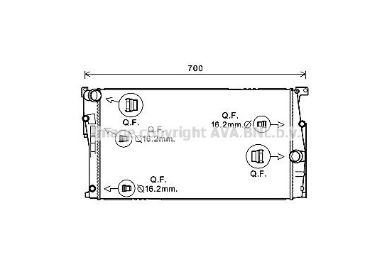 Radiateur BW2449 Ava Quality Cooling