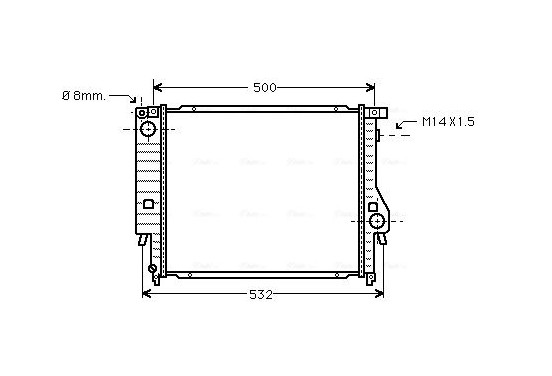 Radiateur BWA2098 Ava Quality Cooling