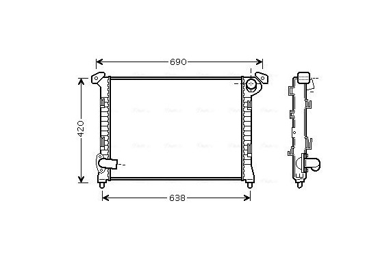 Radiateur BWA2314 Ava Quality Cooling