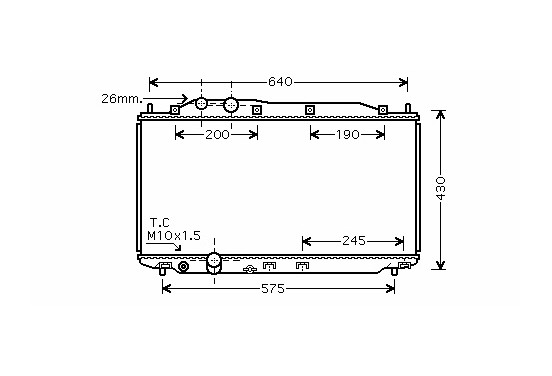 RADIATEUR CIVIC7 16i/18i MT 05- 25002187 International Radiators