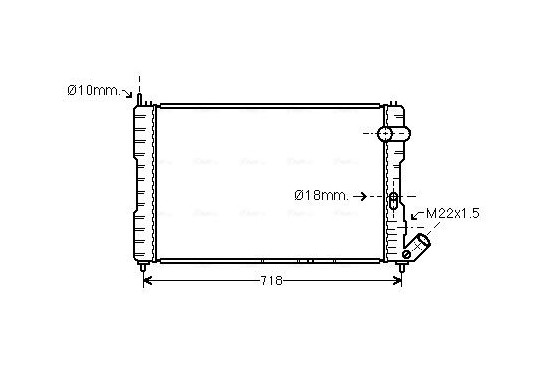 Radiateur CNA2037 Ava Quality Cooling