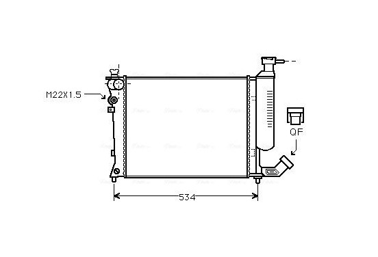 Radiateur CNA2059 Ava Quality Cooling