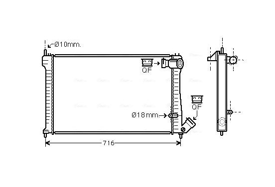 Radiateur CNA2102 Ava Quality Cooling