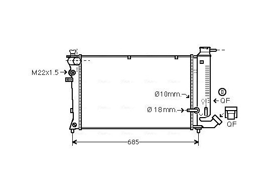 Radiateur CNA2114 Ava Quality Cooling