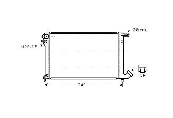 Radiateur CNA2137 Ava Quality Cooling