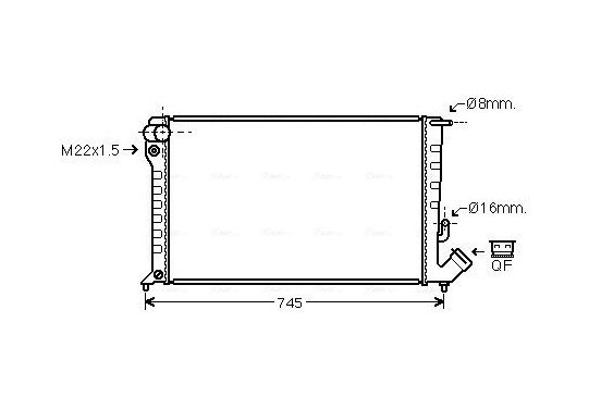 Radiateur CNA2151 Ava Quality Cooling