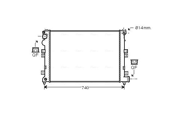 Radiateur CNA2208 Ava Quality Cooling