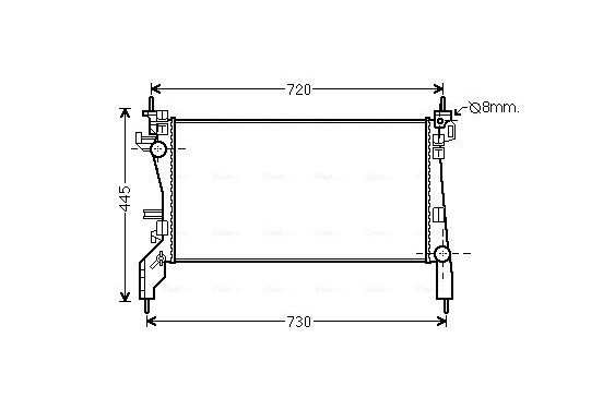 Radiateur CNA2266 Ava Quality Cooling