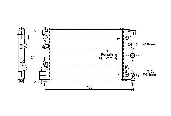 Radiateur CTA2044 Ava Quality Cooling