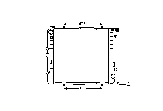 RADIATEUR DI  MERCEDES 300 GD/GE 30002038 International Radiators