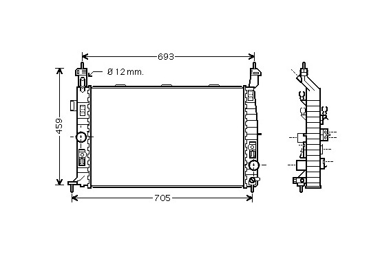 RADIATEUR DIESEL 1.7 DTi 37002348 International Radiators