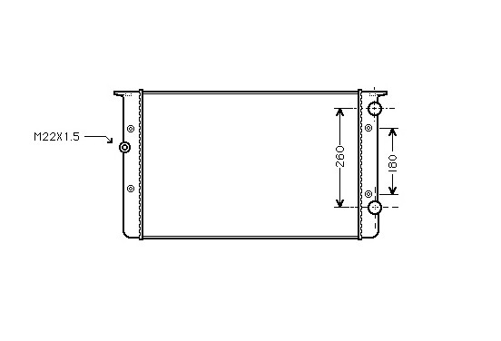 RADIATEUR DIESEL 1.9 D  MT  tot '96 58002104 International Radiators