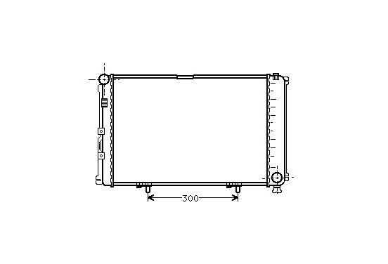 RADIATEUR DIESEL 2,0 -AUTO zonder AIRCO 30002211 International Radiators