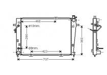 RADIATEUR DIESEL 2.0 CRDi Type DooWon